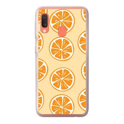 Produktbild von MuchoWow® Handyhülle Schutzhülle Hülle für Samsung Galaxy A20e Obst - Orange - Tropisch Silikon Softcase Handy Hülle - Abdeckung