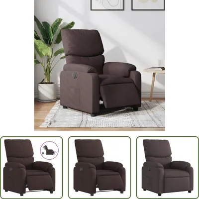 Obrázok produktu pre Obývací obchod Recliner Electric Tmavo hnedá látka