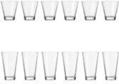 Produktbild von Leonardo Ciao Trink-Glas 12er Set, Trink-Becher aus Glas, spülmaschinengeeignete Wasser-Gläser, 215 ml und 300 ml, 020486