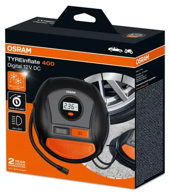 Immagine prodotto di OSRAM TYREinflate 400 Digitaler Reifenfüller Stromkabel 12V-Steckdose Auto