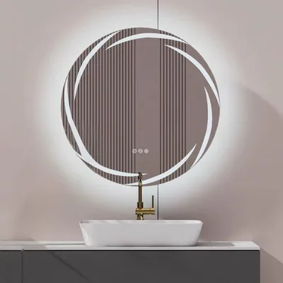 Produktbild von LED-Badezimmerspiegel dimmbar 80cm wasserdicht