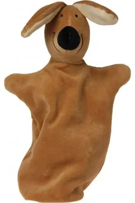 Produktbild von Märchenpuppe Handpuppe Hund aus Frottee, 28 cm, allergikerfreundlich & für Kleinkinder