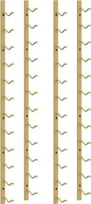 Produktbild von vidaXL Wand-Weinregal für 12 Flaschen 2 Stk. Golden Eisen