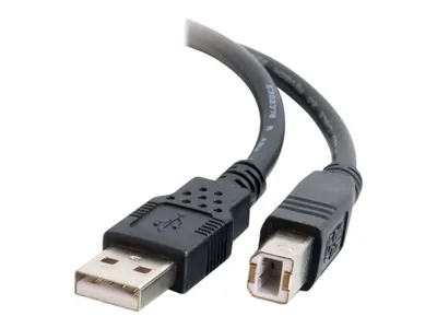 Produktbild von C2G 81565, 1 m, USB A, USB B, USB 2.0, Stecker/Stecker, Schwarz