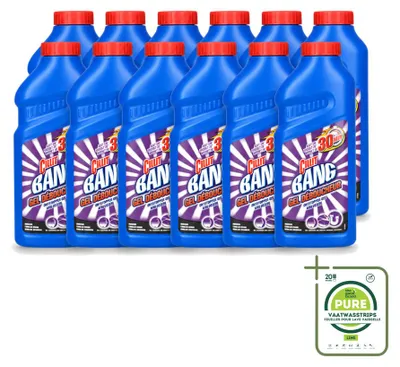 Produktbild von 12 x Cillit Bang Rohrreiniger Gel für Küche, Bad und WC - Großpackung - 12 Stücke