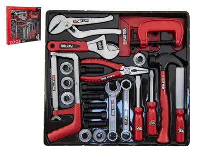Obrázok produktu pre Sada náradia z plastu v krabici 36 × 33 × 4 cm
