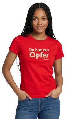 Produktbild von Spreadshirt Stromberg Mit Spruch Du Bist Kein Opfer Frauen T-Shirt, L, Rot