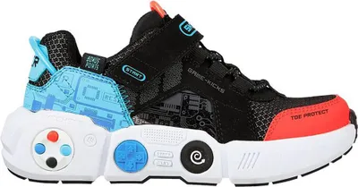 Produktbild von Skechers Game Kicks: Gametronix K der Synthetik Masche Schlupf Auf Turnschuhe Blau Rot – 11,5 Großbritannien - 29 EU - 12,5 US / Blau Rot