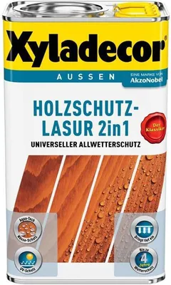 Produktbild von Xyladecor® Holzschutz-Lasur 2 in 1 Tannengrün 0,75 l
