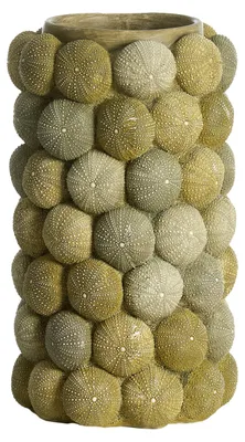 Produktbild von Light&living Dekovase Ø19x32,5 cm SEA URCHIN grün+dunkelgrün