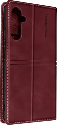 Produktbild von Kunstlederetui mit Portemonnaie für Samsung Galaxy A34 5G – Weinrot