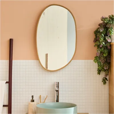 Image de Miroir galet chêne OAKY 40x65