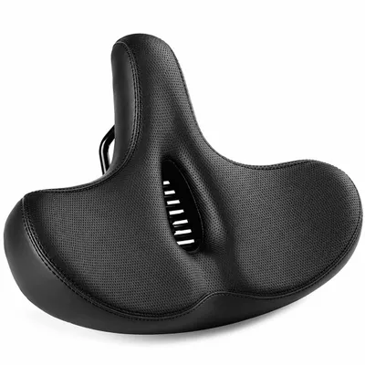 Produktbild von MidGard Fahrrad Sattel atmungsaktiv mit extra breiten und gepolsterten Fahrradsitz für Damen & Herren, mit O-Zone-Aussparung
