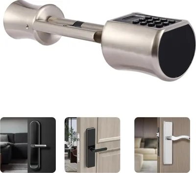 Produktbild von Elektronischer Schließzylinder - C001D - Fingerabdruck & PIN - Einbruchschutz - Edelstahl - Für Holztüren innen - Silber