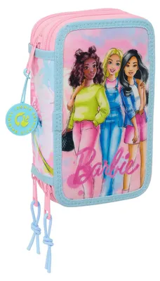 Image de Barbie - Trousse à crayons à 3 compartiments