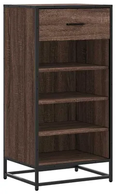 Zdjęcie produktu dla VidaXL 849213, Brązowy, Dąb, Metal, Drewno, 480 mm, 975 mm, 380 mm