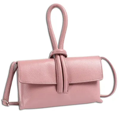 Produktbild von Toscanto Damen Abendtasche Umhängetasche Leder Tasche rosa OTT834AA
