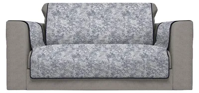 Antirutsch-Bankbezug Polyester dunkelblau 2 Sitzer