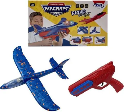 Produktbild von SPORTO Schießendes Schaumflugzeug mit Licht