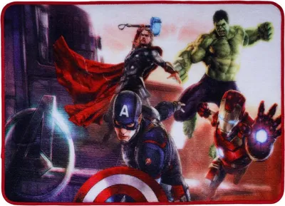 Produktbild von Marvel Teppich mit 4 Helden 70 x 50 cm