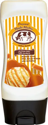 Produktbild Muh Muhs Original Toffee Sauce in einer Kopfstandflasche 150ml