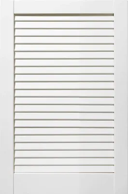 Produktbild von ben+camilla.com geschlossene Lamellentür 60,1x39,4cm weiß PREMIUM LACKIERT Massivholz Kiefer