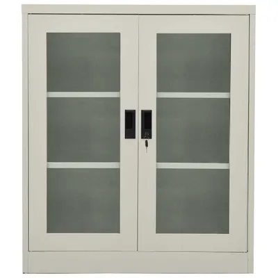 Immagine prodotto di Armadio per Ufficio Grigio Chiaro 90x40x105 cm in Acciaio