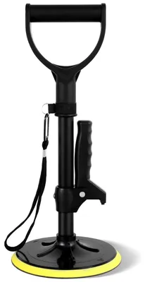 Immagine prodotto di Ausilio per alzarsi - Maniglia di sostegno - Regolabile in altezza - Leggera lega di alluminio + ABS - Impugnatura ergonomica - Aiuto per alzarsi da terra/sedia - Nero
