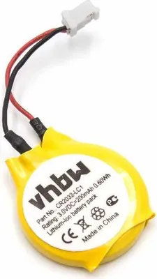 Produktbild von vhbw BIOS-Batterie kompatibel mit Sony Playstation 3, PS3 Spielekonsole (200 mAh, 3 V, Li-Ion)