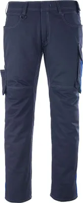 Produktbild von Mascot Hose mit Schenkeltaschen Unique 12079, Farbe:schwarzblau/kornblau, Größe:C62