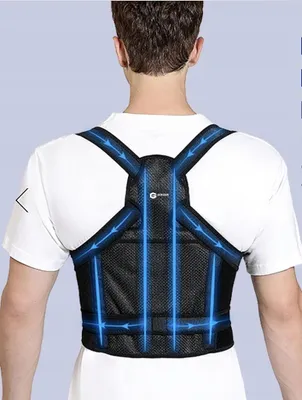 Zdjęcie produktu dla Korektor postawy pleców regulowany rzep stabilizator kręgosłupa S