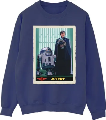 Produktbild von Star Wars - "The Mandalorian MTFBWY" Sweatshirt für Herren BI46591 (XL) (Marineblau)