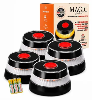 Image de Lampe d'urgence V16, lot de 4 avec géolocalisation