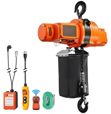Produktbild von Elektrischer Kettenzug - Elektrokettenzug 500 kg - Hubhöhe 6 m - Einphasig 230 V - Funk- & Kabelfernbedienung (100 m/4,5 m) - Not-Aus
