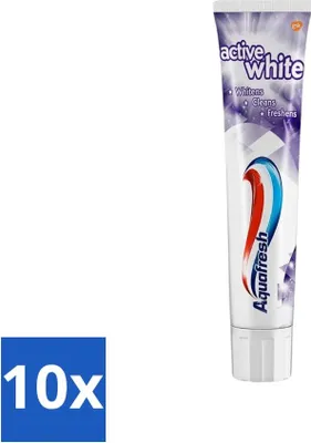 Immagine prodotto di Dentifricio Aquafresh - Sbiancante - Denti bianchi e radiosi - 100 ml - Confezione risparmio - 10 pezzi