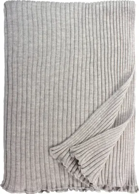 Produktbild von Strickschal Wolle hellgrau