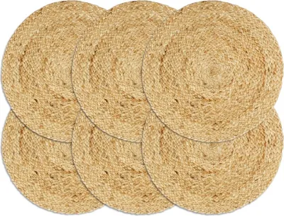 Obrázok produktu pre Prestierania 6 ks prírodné 38 cm jutové okrúhle