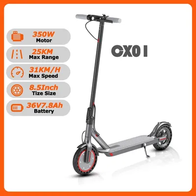 Produktbild von E-Scooter - CX01 - 350W Motor - 25 km Reichweite - 48V 13,5Ah Akku - 25,4 cm Reifen - Klappbar -