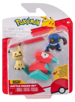 Obrázek produktu pro Pokémon – Sada 3 figurek: Glibunkel, Mimigma, Porygon – PKW4091
