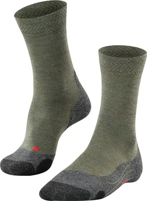 Image de FALKE TK2 Melange Chaussettes de trekking vert ivoire 42-43
