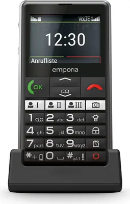 Obrázok produktu pre Emporia emporiaPURE-LTE, Navýšku, Single SIM, 5,87 cm (2.31"), 2 MP, 1400 mAh, Čierna
