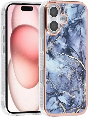 Zdjęcie produktu dla Etui TUNIQ do iPhone'a 16 Plus – wzór marmurowy
