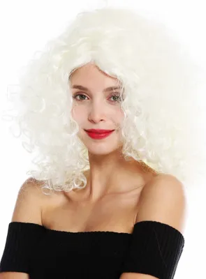 Produktbild von WIG ME UP Perücke lockig voluminös Weißblond Engel GFW2634-613A