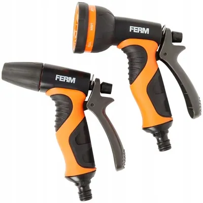 Zdjęcie produktu dla Zraszacz ogrodowy Ferm + pistolet zraszający - 8-funkcyjny zestaw do podlewania węża ogrodowego - idealny do trawników, rabat kwiatowych i pielęgnacji roślin