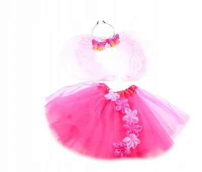 Produktbild von Midex Feen Kostüm Kinder Karneval Verkleidung Rosa