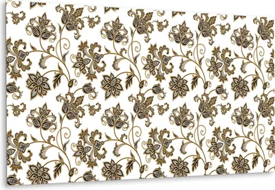 Produktbild von Selbstklebende Vinyl-Fliesen – Vinylboden - Wandaufkleber Bodenbeläge, Blumenverzierung - 100 cm x 50 cm