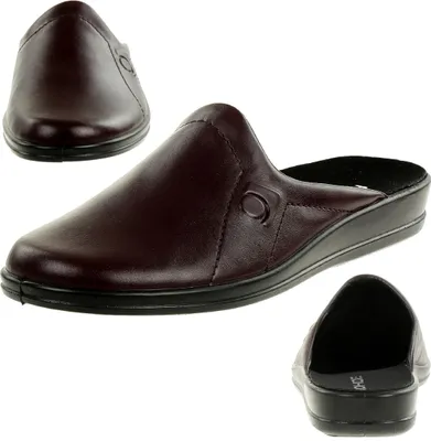 Produktbild von Rohde Lekeberg Herren Pantoffeln Hausschuhe Schuhe 1558 weinrot, Schuhgröße:46 EU