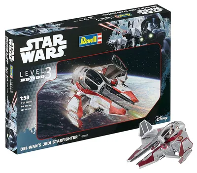 Produktbild von Revell 03607 - Disney - Star Wars - Modellbausatz, Obi-Wan´s Jedi Starfighter