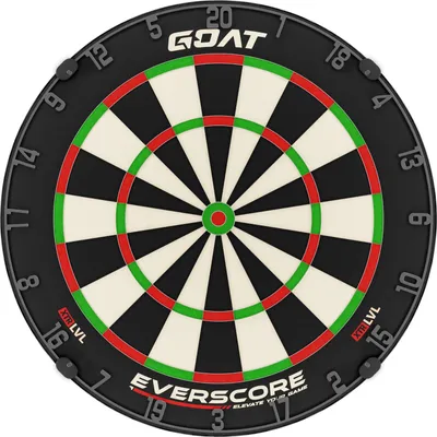 Produktbild von GOAT - Everscore XTR LVL Dartboard, No Sisal Cracks, Undoubtedly Self-Healing & Minimises Bounce-Outs