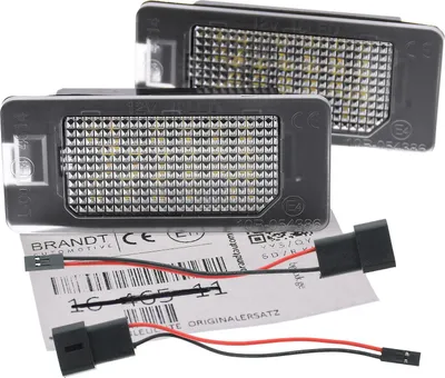 Produktbild von BRANDT Kennzeichenleuchten LED kompatibel mit Bmw 4er F32 F33 F36 F82 F33 F36 F82 F83 5er E39 E60 E61 F10 F11 X1 E84 F48 X3 F25 G01 X4 F26 Kennzeichenbeleuchtung